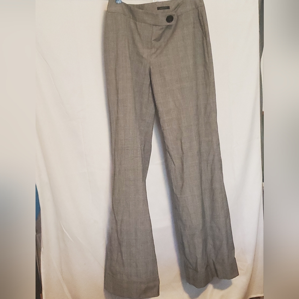 Semantiks Nordstrom Gray, White, and Black Plaid Trouser Pants Size 6